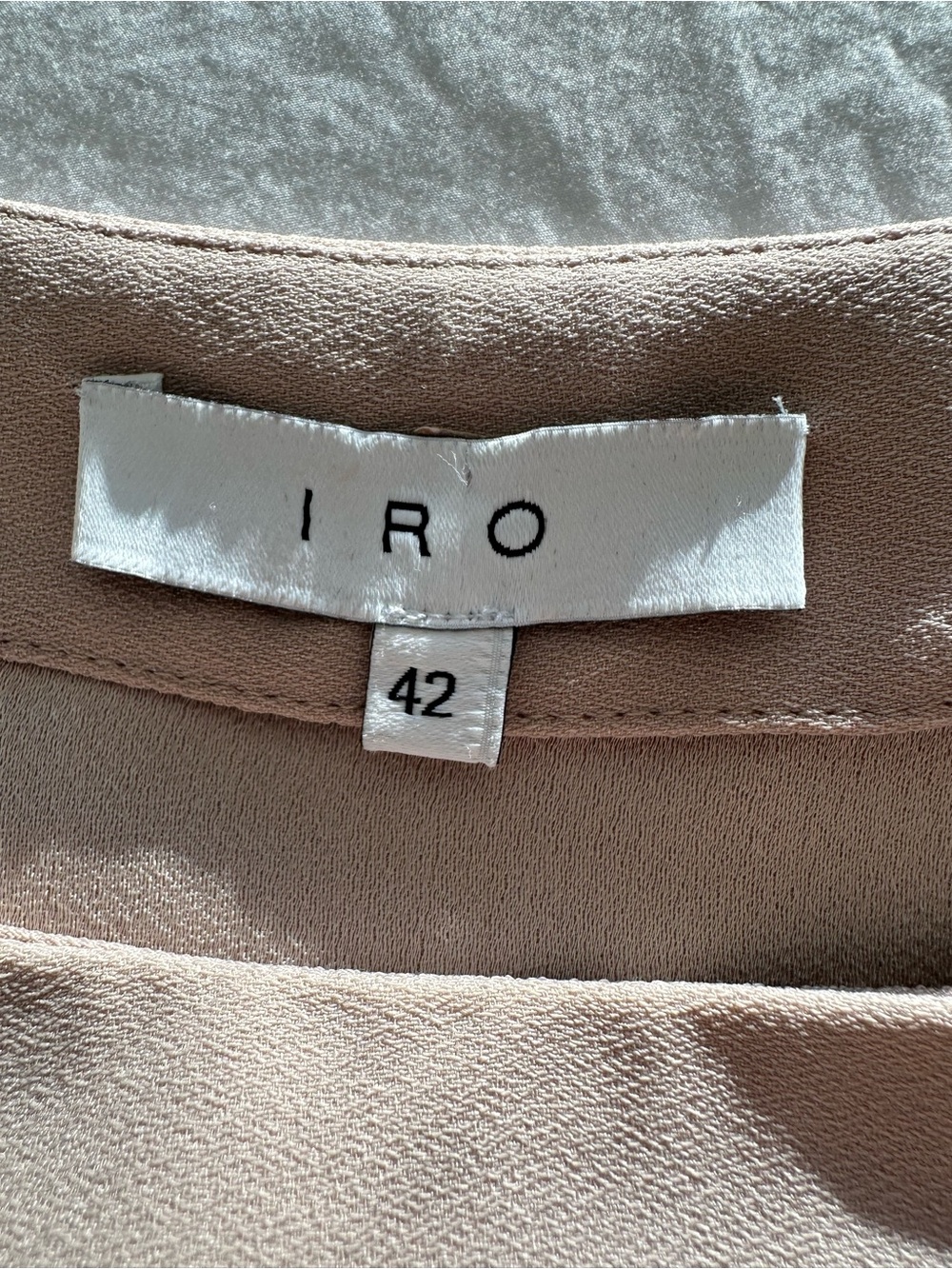 IRO Blush Asymmetrical Sleeveless Shift Dress, size (42) large - Picture 6 of 10